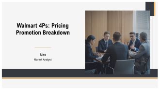 Walmart 4Ps Pricing Promotion Breakdown PPT Slides AT