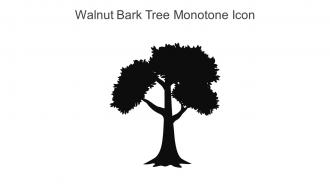 Walnut Bark Tree Monotone Icon In Powerpoint Pptx Png And Editable Eps Format