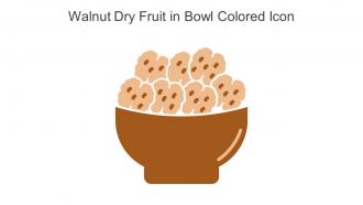 Walnut Dry Fruit In Bowl Colored Icon In Powerpoint Pptx Png And Editable Eps Format