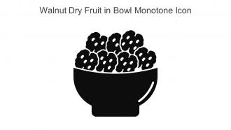 Walnut Dry Fruit In Bowl Monotone Icon In Powerpoint Pptx Png And Editable Eps Format