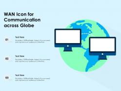 Wan icon for communication across globe