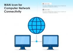 WAN Icon For Computer Network Connectivity