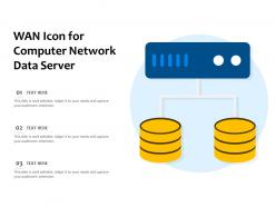 WAN Icon For Computer Network Data Server