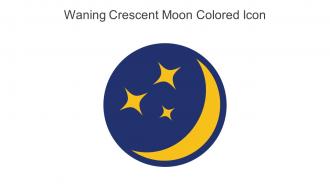 Waning Crescent Moon Colored Icon In Powerpoint Pptx Png And Editable Eps Format