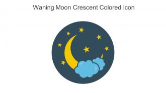 Waning Moon Crescent Colored Icon In Powerpoint Pptx Png And Editable Eps Format
