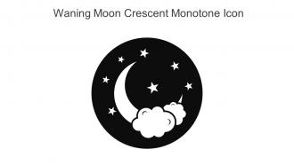 Waning Moon Crescent Monotone Icon In Powerpoint Pptx Png And Editable Eps Format
