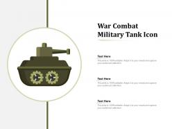 War Combat Military Tank Icon