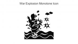 War Explosion Monotone Icon In Powerpoint Pptx Png And Editable Eps Format