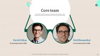 Warby Parker Investor Funding Elevator Pitch Deck Ppt Template Interactive