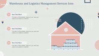 Warehouse And Logistics Management Services Icon