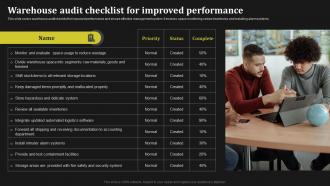Warehouse Audit Checklist For Improved Performance Key Methods To Enhance