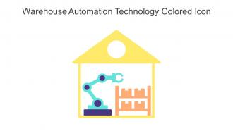 Warehouse Automation Technology Colored Icon In Powerpoint Pptx Png And Editable Eps Format