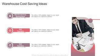 Warehouse Cost Saving Ideas In Powerpoint And Google Slides Cpb