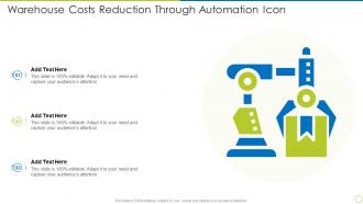 Warehouse Costs Reduction Through Automation Icon
