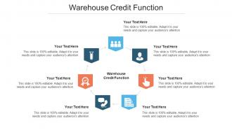 Warehouse Credit Function Ppt Powerpoint Presentation File Brochure Cpb
