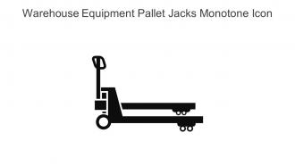 Warehouse Equipment Pallet Jacks Monotone Icon In Powerpoint Pptx Png And Editable Eps Format