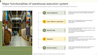 Warehouse Execution System Powerpoint Ppt Template Bundles Good Professional
