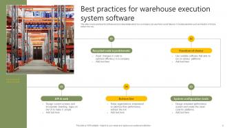 Warehouse Execution System Powerpoint Ppt Template Bundles Customizable Professional