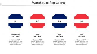Warehouse Fee Loans Ppt Powerpoint Presentation Ideas Graphics Cpb