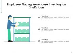 Warehouse Icon Document Depicting Managing Logistics Security