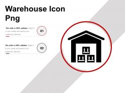 Warehouse icon png ppt presentation