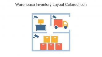 Warehouse Inventory Layout Colored Icon In Powerpoint Pptx Png And Editable Eps Format