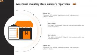 Warehouse Inventory Stock Summary Report Icon