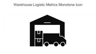 Warehouse Logistic Metrics Monotone Icon In Powerpoint Pptx Png And Editable Eps Format