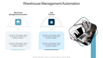 Warehouse Management Automation In Powerpoint And Google Slides Cpb