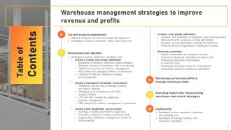Warehouse Management Strategies To Improve Revenue And Profits Powerpoint Presentation Slides Images Image