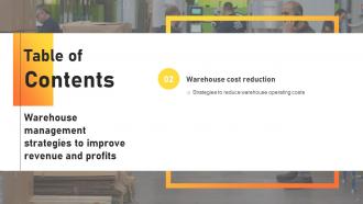 Warehouse Management Strategies To Improve Revenue And Profits Powerpoint Presentation Slides Content Ready Image