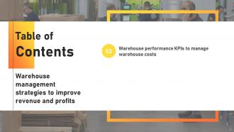 Warehouse Management Strategies To Improve Revenue And Profits Powerpoint Presentation Slides Ideas Images