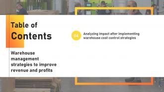 Warehouse Management Strategies To Improve Revenue And Profits Powerpoint Presentation Slides Best Images