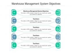 Warehouse management system objectives ppt powerpoint presentation infographic template graphic tips cpb