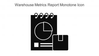 Warehouse Metrics Report Monotone Icon In Powerpoint Pptx Png And Editable Eps Format