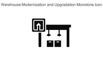 Warehouse Modernization And Upgradation Monotone Icon In Powerpoint Pptx Png And Editable Eps Format