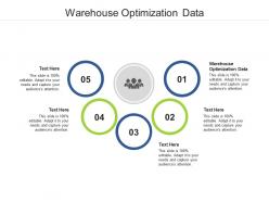 Warehouse optimization data ppt powerpoint presentation inspiration graphics download cpb