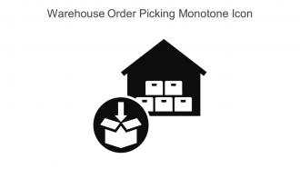 Warehouse Order Picking Monotone Icon In Powerpoint Pptx Png And Editable Eps Format