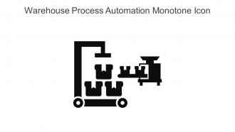 Warehouse Process Automation Monotone Icon In Powerpoint Pptx Png And Editable Eps Format
