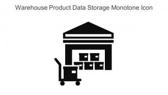 Warehouse Product Data Storage Monotone Icon In Powerpoint Pptx Png And Editable Eps Format
