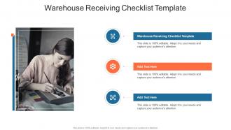 Warehouse Receiving Checklist Template In Powerpoint And Google Slides Cpb