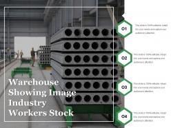 Warehouse Showing Image Industry Workers Stock