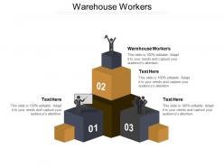 Warehouse workers ppt powerpoint presentation ideas background image cpb