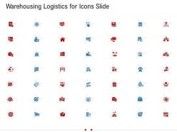 Warehousing logistics for icons slide
