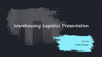 Warehousing Logistics Presentation PPT Summary AT