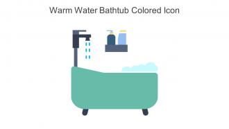 Warm Water Bathtub Colored Icon In Powerpoint Pptx Png And Editable Eps Format