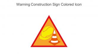 Warning Construction Sign Colored Icon In Powerpoint Pptx Png And Editable Eps Format