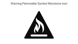 Warning Flammable Symbol Monotone Icon In Powerpoint Pptx Png And Editable Eps Format