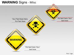Warning sign misc powerpoint presentation slides db