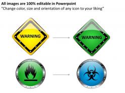 Warning sign misc powerpoint presentation slides db